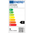 Antidark Easy W100 LED Påbygningsspot 10W Sort m. Kabelhul